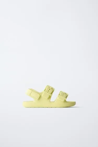 Zara Резиновые сандалии с пряжками купить с доставкой.