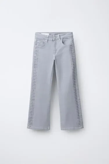 Zara Джинсы с заклепками купить с доставкой.