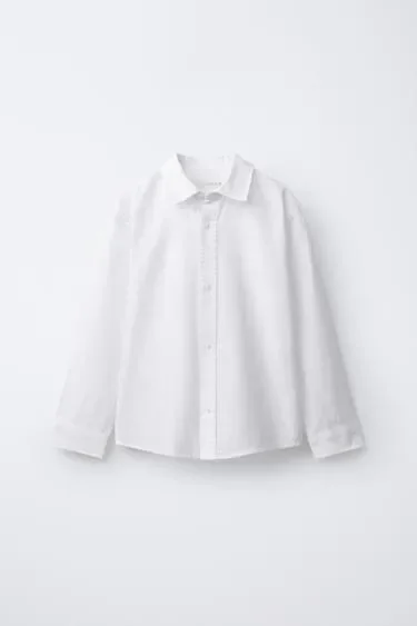 Zara Базовая рубашка оксфорд