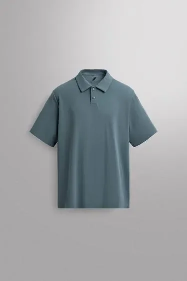 Zara Техническая тренировочная футболка-поло из пике