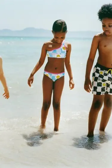 Zara 6-14 лет/плавки-бермуды в шашечку SMILEYWORLD ®