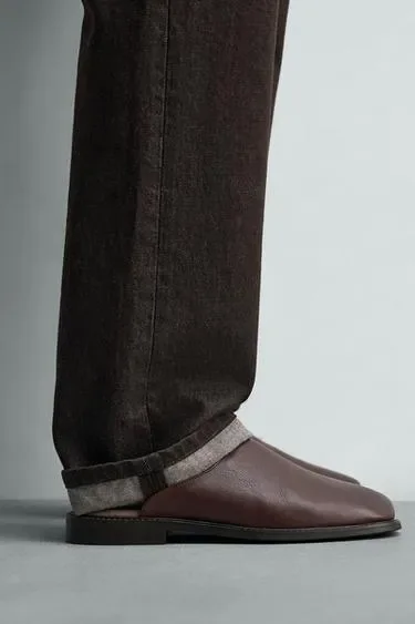 Zara Кожаные сабо