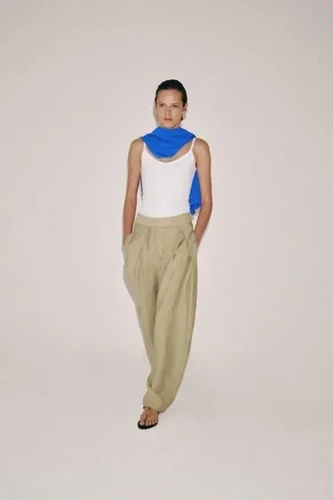 Zara Брюки  с защипами — коллекция ZARA «ZW»