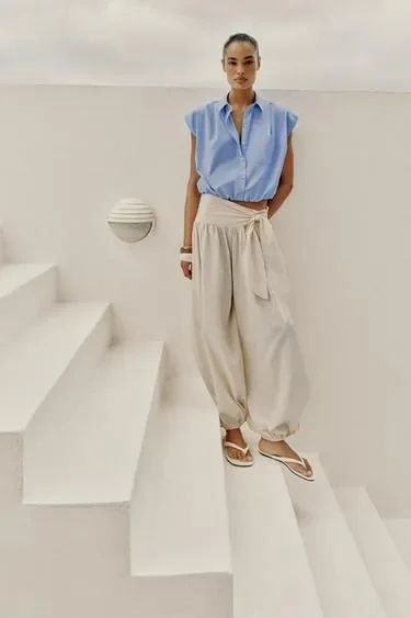 Zara Короткая рубашка-баллон