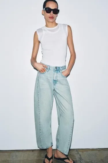 Zara Джинсы коллекция ZARA «ZW» ANKLE  со средней посадкой