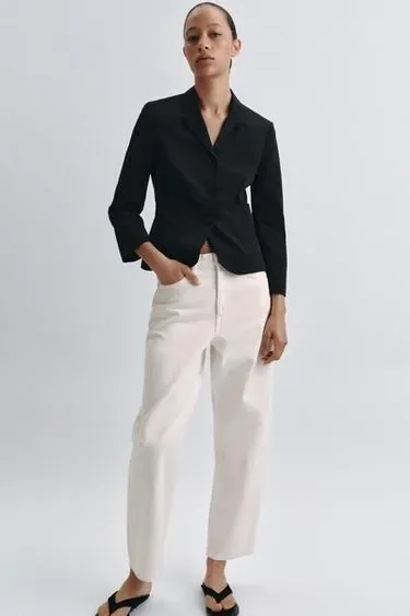 Zara Зауженные джинсы со средней посадкой — коллекция ZARA «ZW»