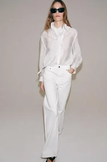 Zara Джинсы  с высокой посадкой — коллекция ZARA «ZW»