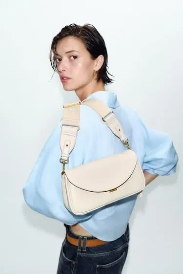 Zara Прямоугольная сумка через плечо купить с доставкой.