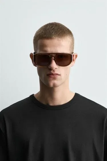 Zara Прямоугольные солнцезащитные очки купить с доставкой.