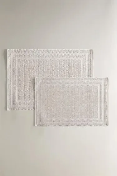 Хлопковый коврик для ванной