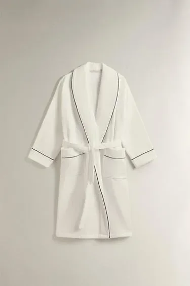 Zara Халат с контрастной отделкой (400 г/м²)