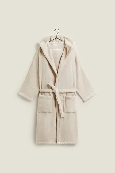 Zara Махровый халат с капюшоном EXTRA SOFT (380 г/м²)