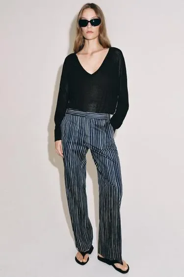 Zara Брюки в полоску — коллекция ZARA «ZW» купить с доставкой.