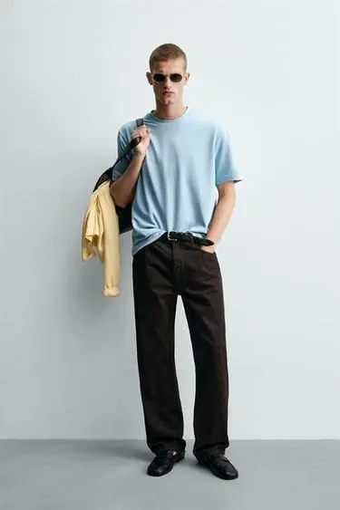 Zara Футболка интерлок /04 купить с доставкой.