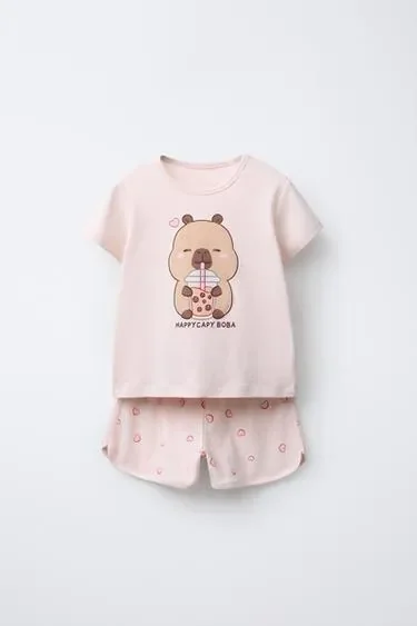 Zara 1,5-6 лет/пижама «капибара капифан» ©