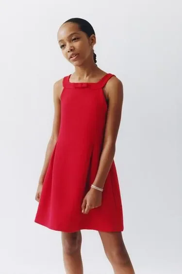 Zara Платье с бантом