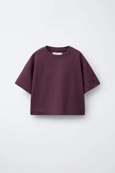Zara Футболка BOXY HEAVY WEIGHT купить с доставкой.