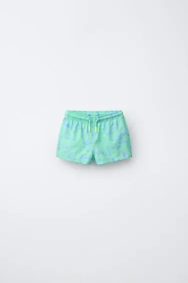 Zara 2-6 лет/плавки-бермуды с рыбами купить с доставкой.