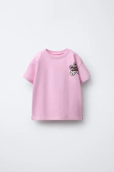 Zara Лонгслив с рельефным принтом купить с доставкой.
