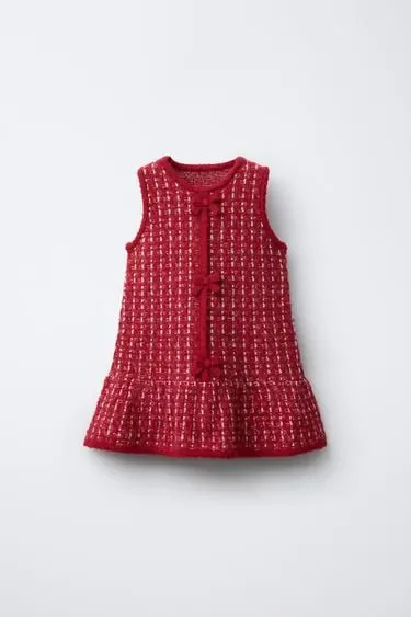 Zara Платье из рельефного трикотажа купить с доставкой.