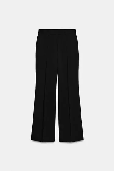 Zara Расклешенные брюки с декоративной строчкой