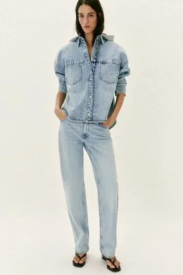 Джинсовая толстовка с капюшоном OVERSIZE Z1975