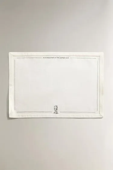 Zara Хлопковое коврик для кофейного официанта