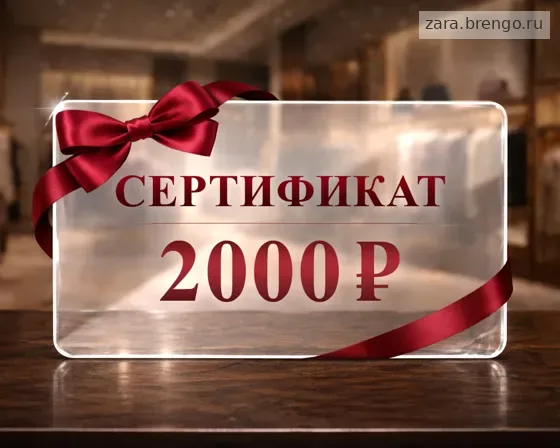 Электронный подарочный сертификат Zara (2000)