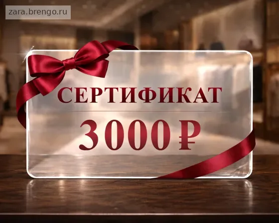 Электронный подарочный сертификат Zara (3000)