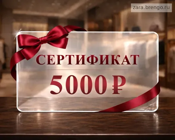 Электронный подарочный сертификат Zara (5000)