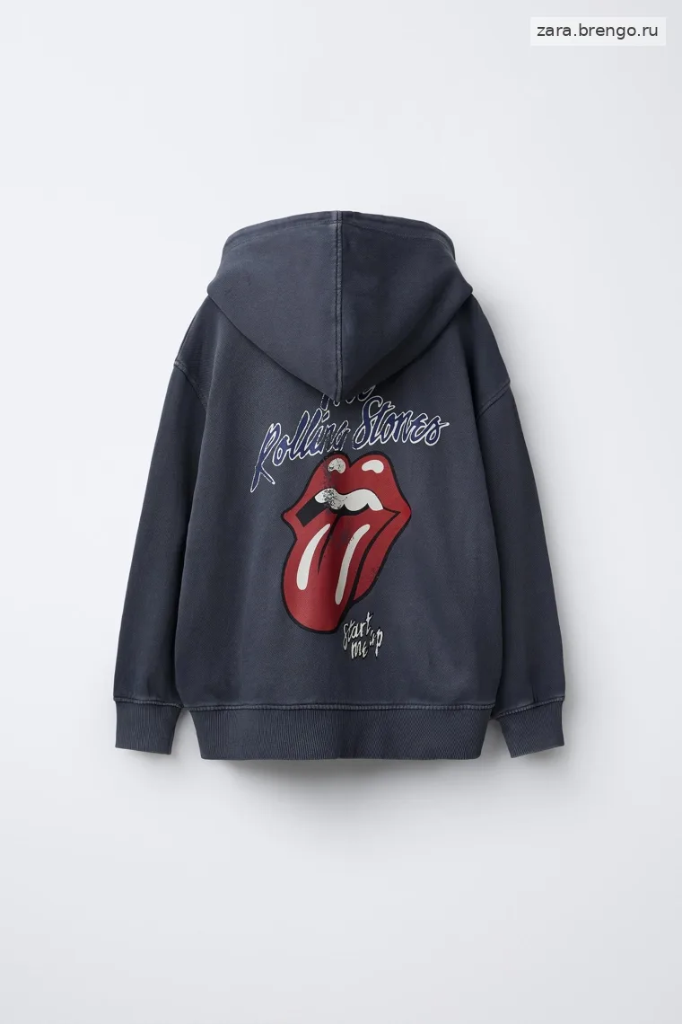 Толстовка с молнией и принтом rolling stones ©