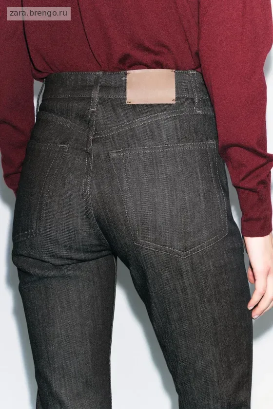ДЖИНСЫ  укороченные С ВЫСОКОЙ ПОСАДКОЙ — коллекция Zara «ZW»