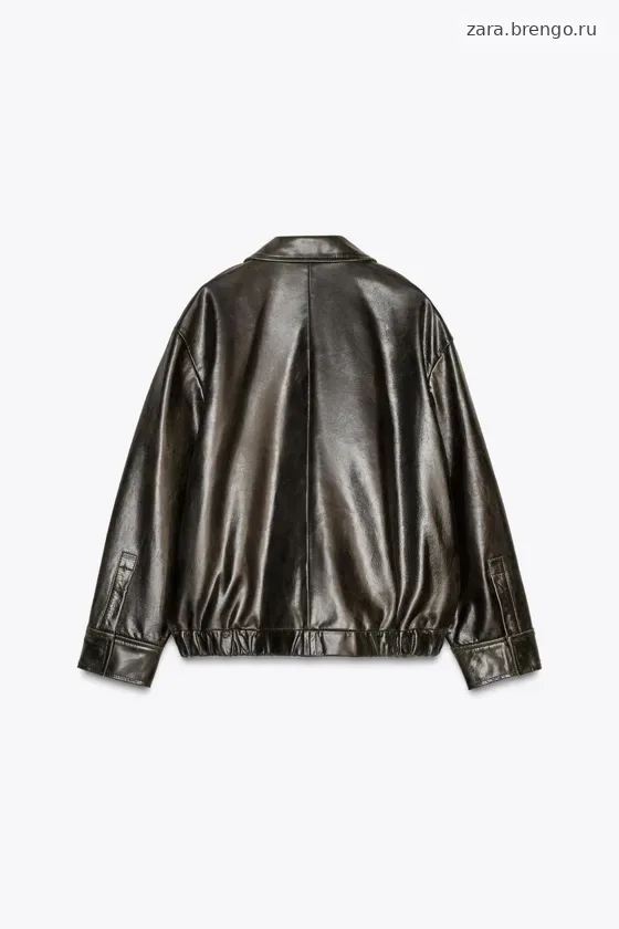 БОМБЕР ИЗ 100% КОЖИ — коллекция Zara «ZW», 