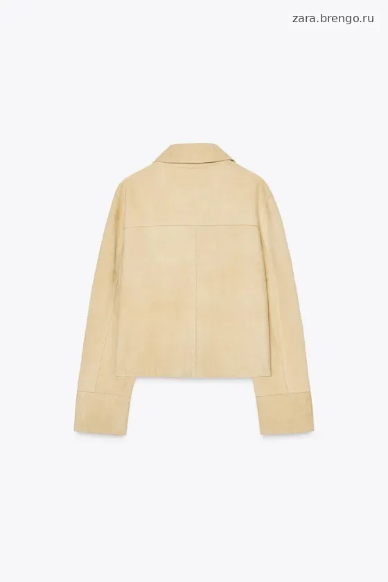 КУРТКА ИЗ 100% ЗАМШИ — коллекция Zara «ZW», 