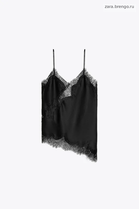 ТОП В БЕЛЬЕВОМ СТИЛЕ С КРУЖЕВОМ — коллекция Zara «ZW»