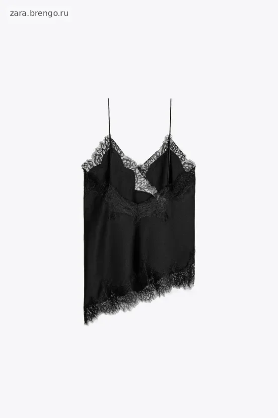 ТОП В БЕЛЬЕВОМ СТИЛЕ С КРУЖЕВОМ — коллекция Zara «ZW»