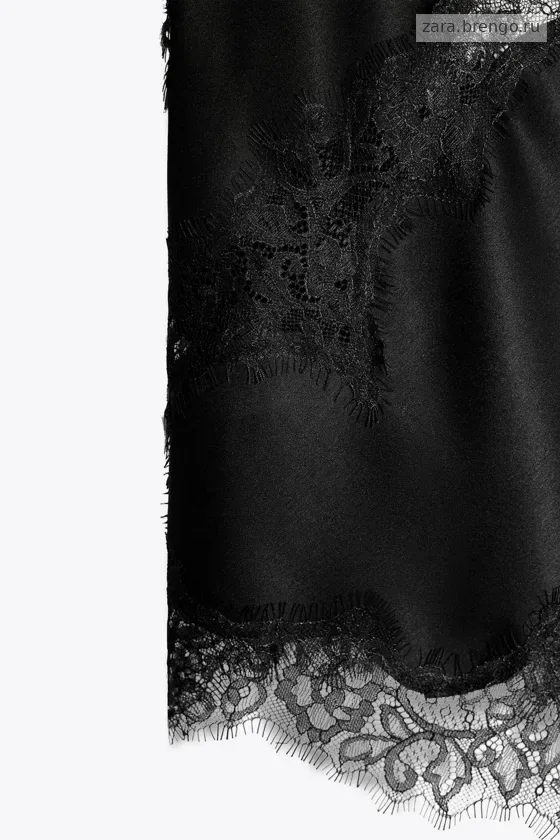 ТОП В БЕЛЬЕВОМ СТИЛЕ С КРУЖЕВОМ — коллекция Zara «ZW»