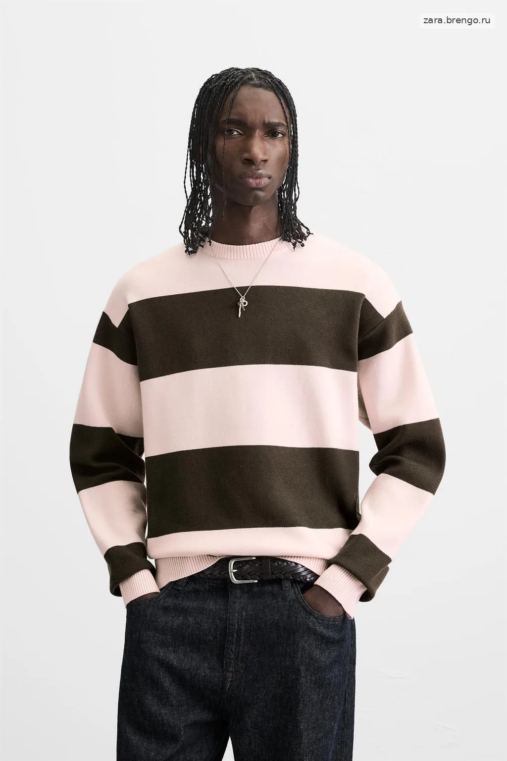 СВИТЕР ИЗ МЯГКОЙ ТКАНИ С РЕЛЬЕФНЫМ УЗОРОМ