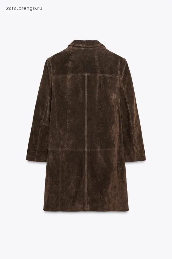 ПАЛЬТО ИЗ 100% ЗАМШИ — коллекция Zara «ZW» 