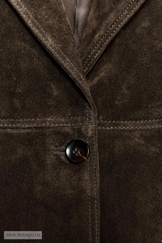 ПАЛЬТО ИЗ 100% ЗАМШИ — коллекция Zara «ZW» 