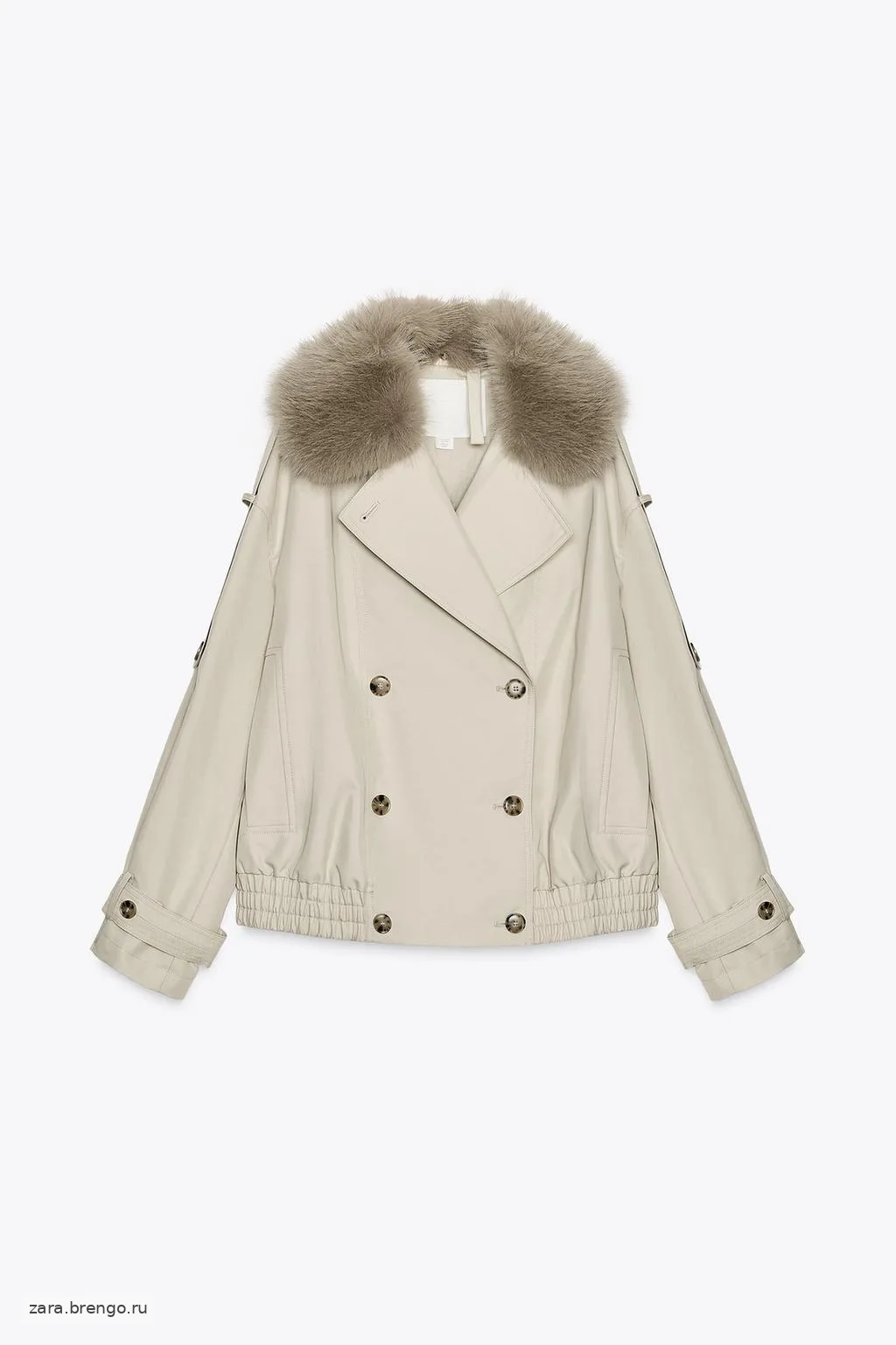 КУРТКА С ВОРОТНИКОМ ИЗ ИСКУССТВЕННОГО МЕХА — коллекция Zara «ZW»