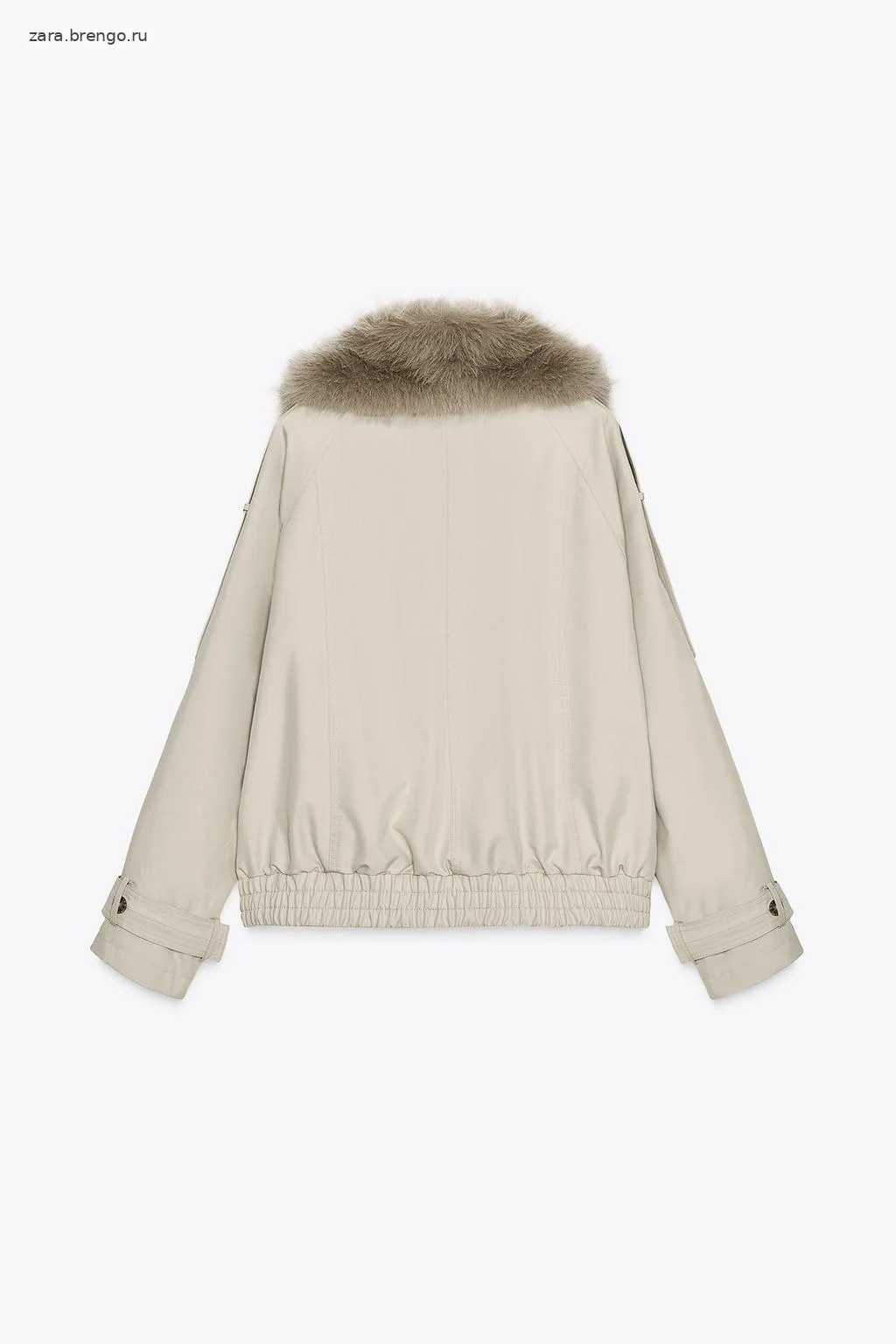 КУРТКА С ВОРОТНИКОМ ИЗ ИСКУССТВЕННОГО МЕХА — коллекция Zara «ZW»