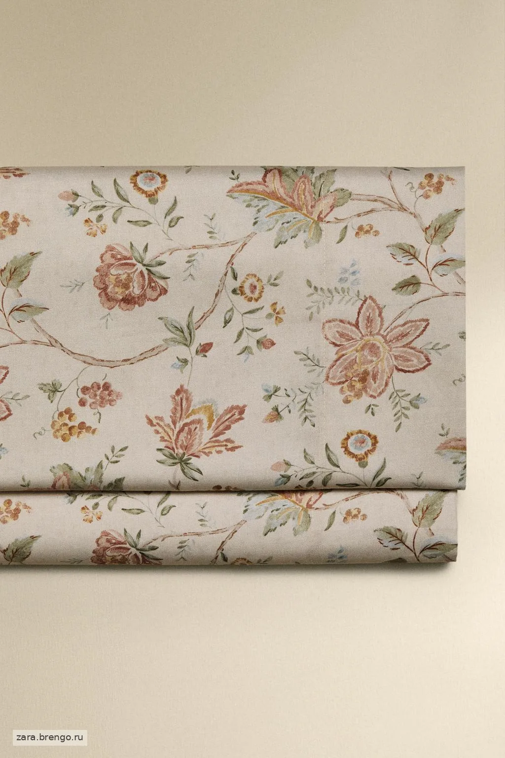 Простыня из сатина floral sateen (300 нитей)