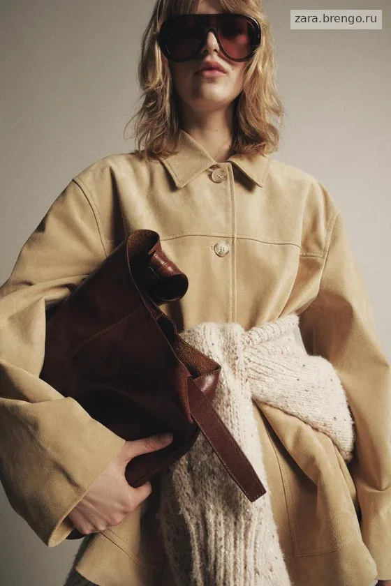 КУРТКА ИЗ ЗАМШИ коллекция Zara «ZW» 