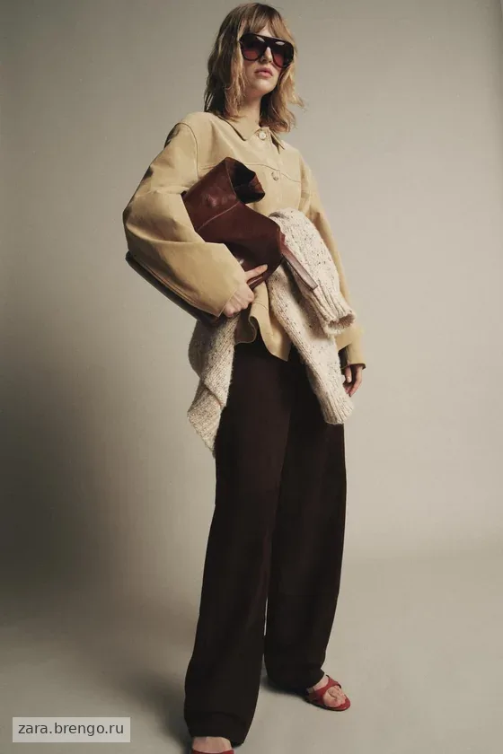 КУРТКА ИЗ ЗАМШИ коллекция Zara «ZW» 