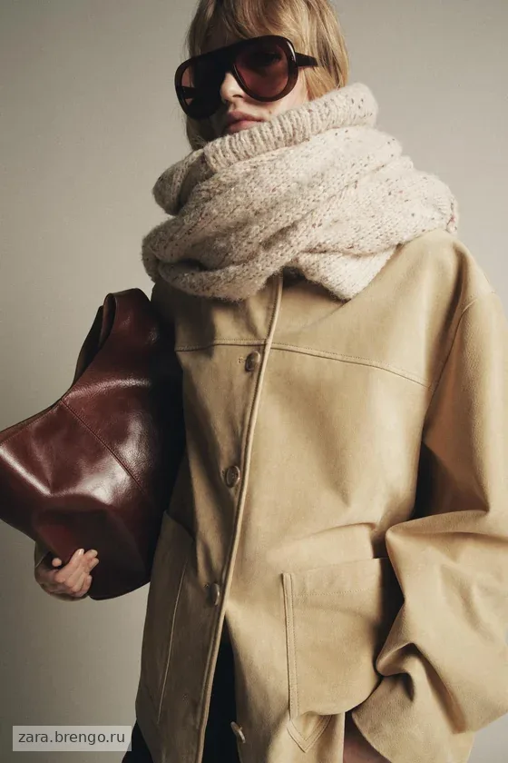 КУРТКА ИЗ ЗАМШИ коллекция Zara «ZW» 
