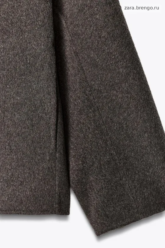 КУРТКА ИЗ ШЕРСТИ С МЕХОВЫМ ВОРОТНИКОМ — коллекция Zara «ZW»