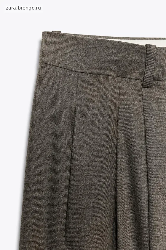 ШИРОКИЕ БРЮКИ С ЗАЩИПАМИ — коллекция Zara «ZW»