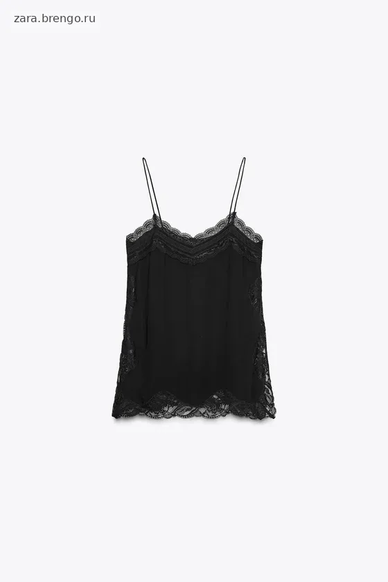ТОП В БЕЛЬЕВОМ СТИЛЕ С КРУЖЕВОМ — коллекция Zara «ZW»