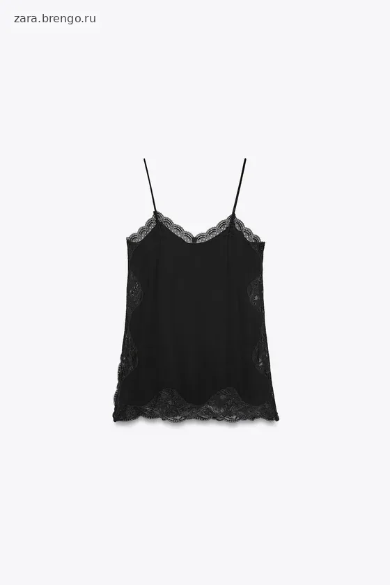 ТОП В БЕЛЬЕВОМ СТИЛЕ С КРУЖЕВОМ — коллекция Zara «ZW»